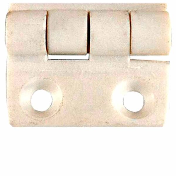 Dobradiça com 5 Furos 57x35 Plástico Branco - Imagem 2