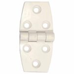 Dobradiça 6 Furos 75X35 Plástico Branco - Imagem 2