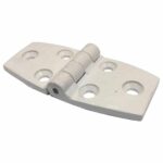 Dobradiça 6 Furos 75X35 Plástico Branco - Imagem 3