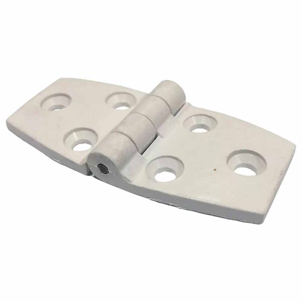 Dobradiça 6 Furos 75X35 Plástico Branco - Imagem 3