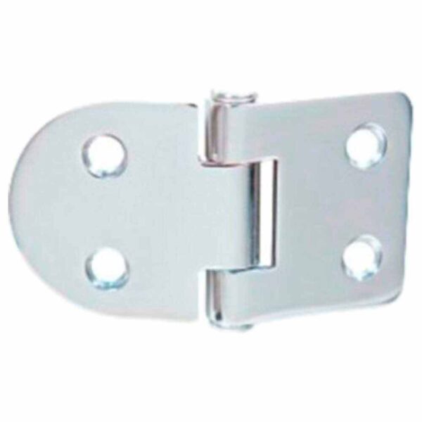 Dobradiça Inox 4 Furos Arredondada 39x37x2mm - Imagem 2