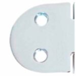 Dobradiça Inox 4 Furos Arredondada 39x37x2mm - Imagem 3