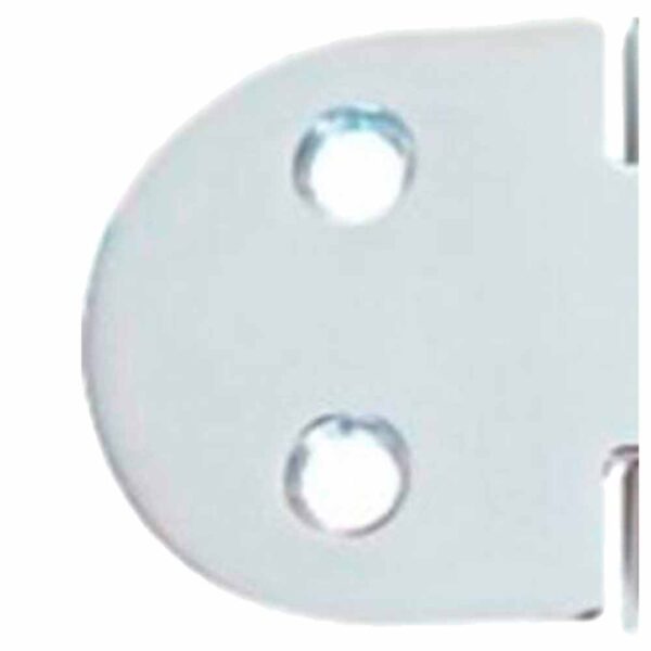 Dobradiça Inox 4 Furos Arredondada 39x37x2mm - Imagem 3