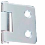 Dobradiça Inox 4 Furos Arredondada 39x37x2mm - Imagem 4