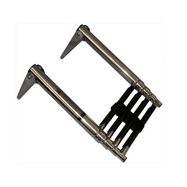 Escada Náutica Telescópica 3 Degraus Inox - Imagem 2