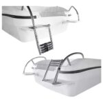 Escada Telescópica 4 Degraus Inox - Imagem 2