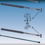 Extensão de Cana de Leme Alumínio 60cm 16mm - Imagem 3