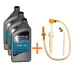 Kit 3 Lt De Óleo e Bomba Para Rabeta De Motor De Popa (Todos) Sae90