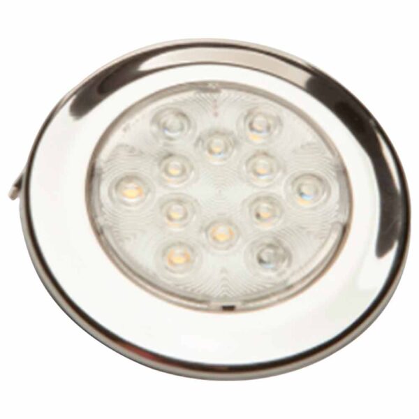Luminária Redonda Arieltek Sobrepor LED 12V Inox Branco - Imagem 3