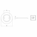 Luminária Redonda Arieltek Sobrepor LED 12V Inox Branco - Imagem 2