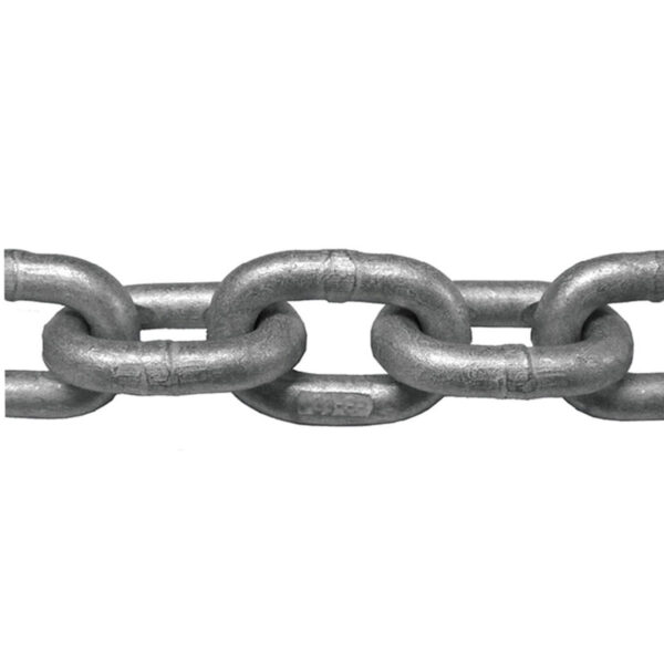 Kit 3 metros Corrente Calibrada 6mm Galvanizada Guincho Âncora - Imagem 3