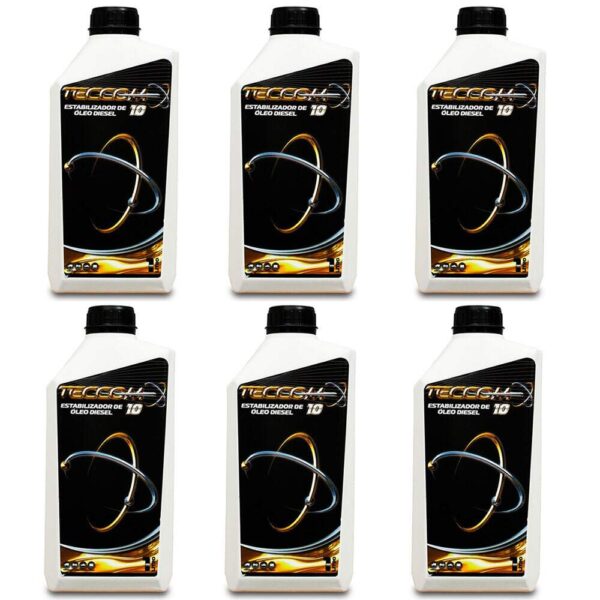 Kit 6X Otimizador Combustível Teccom 10 Mariner Diesel 1L - Imagem 2