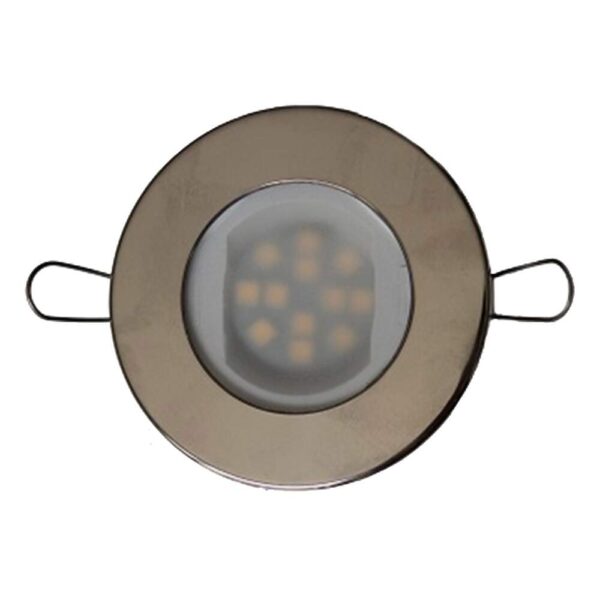 Luminária Redonda LED Inox 12/24V Branco Quente - Imagem 3