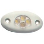 Luz Cortesia Oval Branca Luz Branca - Imagem 3