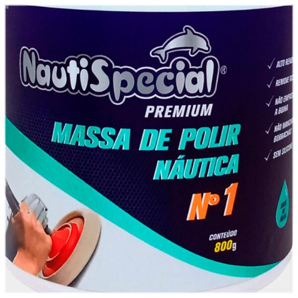 Massa De Polir Náutica N°1 800G Nautispecial - Imagem 2