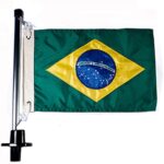 Mastro Porta Bandeira Preto Removivel Alumínio - Imagem 4