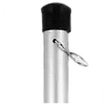 Mastro Porta Bandeira Preto Removivel Alumínio - Imagem 2