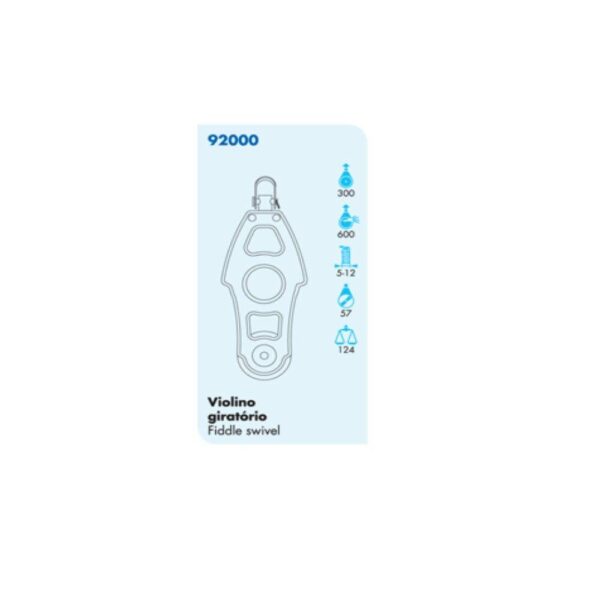 Moitão Nautos 92000 Organic 57mm Violino Giratório - Imagem 3