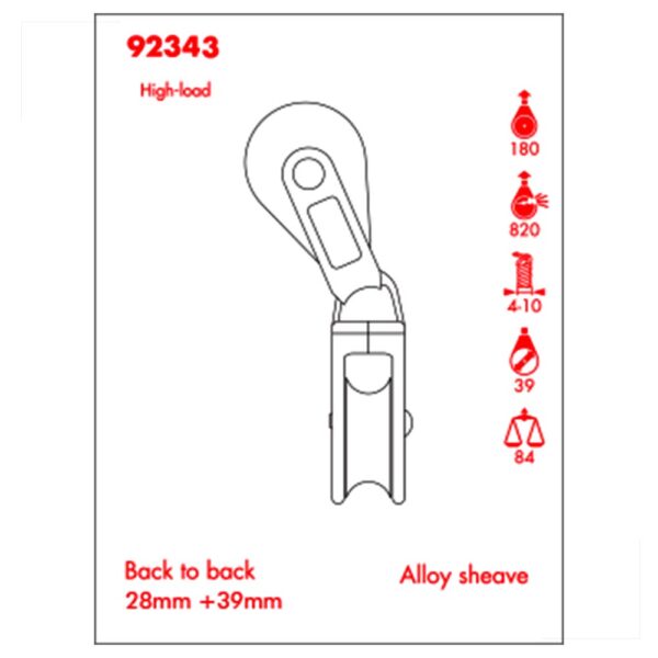 Moitão Nautos 92343 39mm Engatados Alumínio - Imagem 2