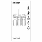 Moitão Triplo Fixo Nautos Ht2024 Dynamic 20mm - Imagem 3