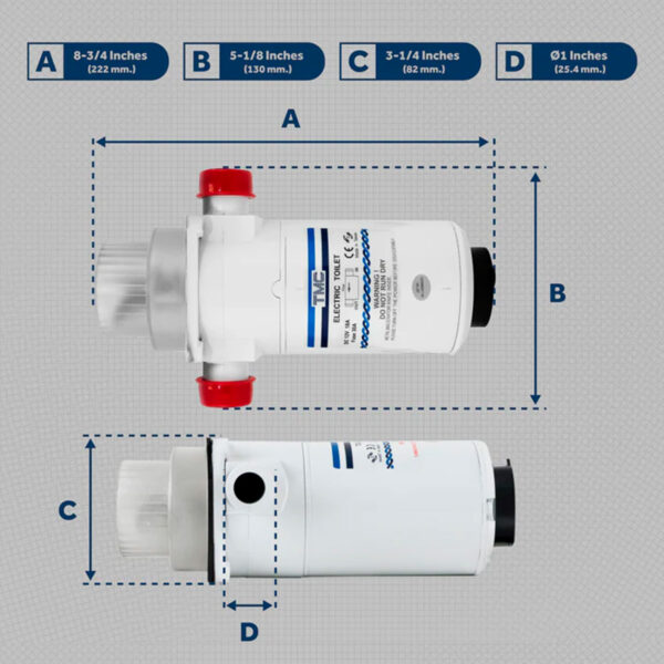 Macerador Vaso Elétrico TMC JABSCO 12V - Imagem 4