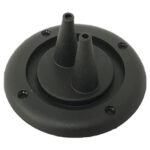 Passa-cabo Comando Até 8MM Duplo 4 Pol Preto Trem