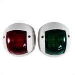 Luz De Navegação LED 12V Redonda Nylon Branco