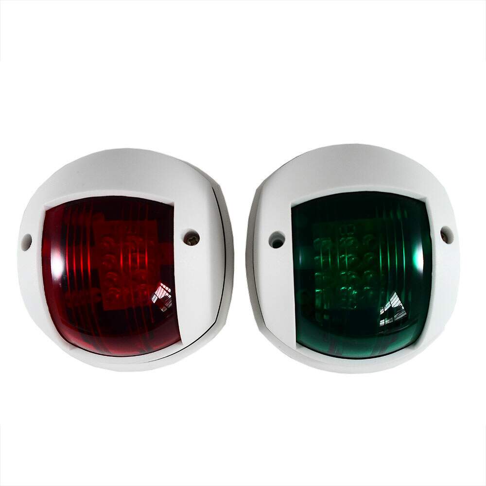 68d59d0a856f682dff1a4354a6ff450b.jpg Luz De Navegação LED 12V Redonda Nylon Branco - Imagem 1