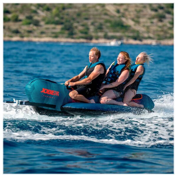 Boia Náutica Banana Chaser 3 Pessoas Jobe Rebocável Lancha Jet - Imagem 8