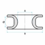 Roldana Nautos 95013 20mm Amarrar Alumínio Anodizado - Imagem 3