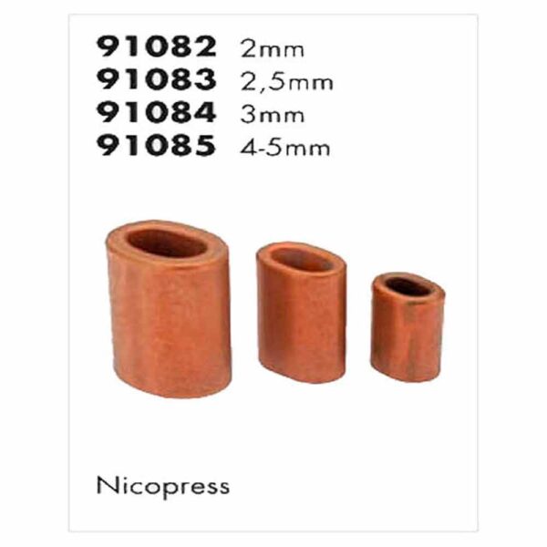 Nicopress Nautos Para Cabos De Aço 2mm - Imagem 4