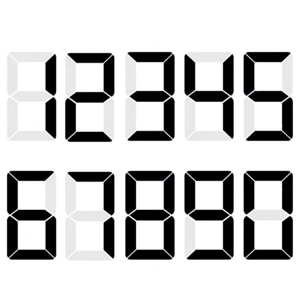 Numeral Para Velas Laser Preto - Imagem 2