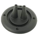 Passa-cabo Comando Até 8MM Duplo 4 Pol Preto Trem - Imagem 2