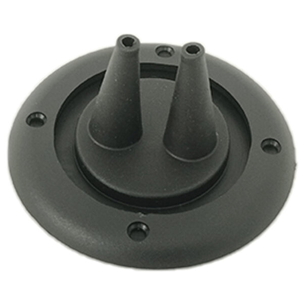 Passa-cabo Comando Até 8MM Duplo 4 Pol Preto Trem - Imagem 2