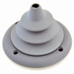 Passa-cabo de Comando Direção até 12MM 4 Pol Branco Trem - Imagem 5