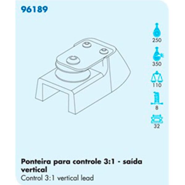 Ponteira Nautos 96189 Controle 3:1 Saída Vertical - Imagem 2