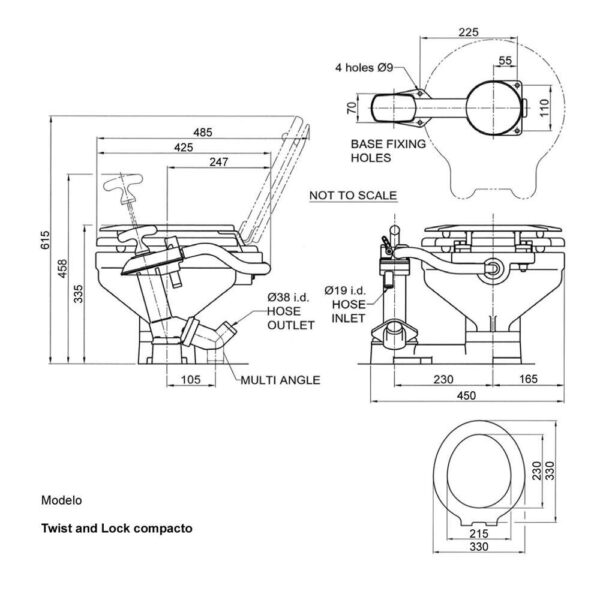 Vaso Sanitário Náutico Jabsco Manual - Imagem 4