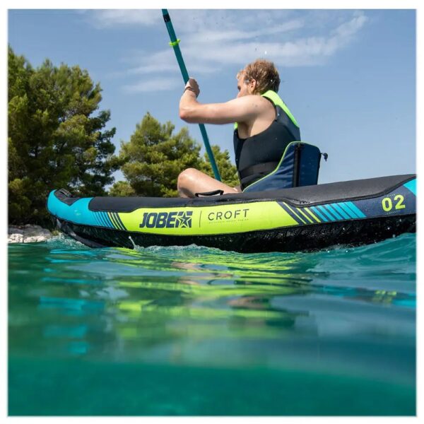 Caiaque Inflável 2 Lugares Croft Turqueza Jobe Sports - Imagem 8