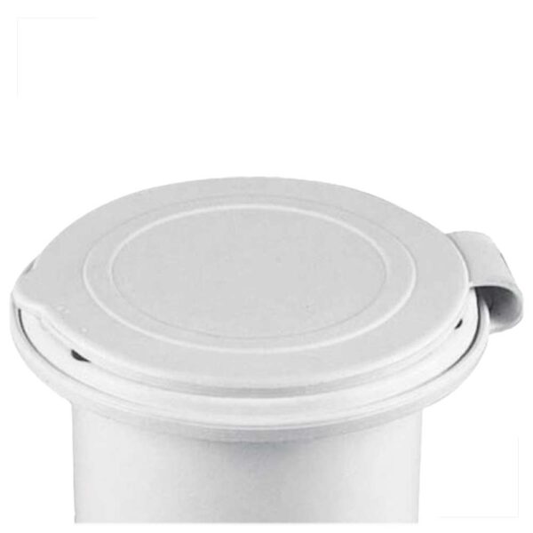 Suporte Ducha Chuveiro de Popa com Tampa Branco - Imagem 2