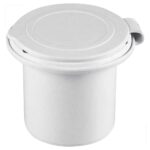 Suporte Ducha Chuveiro de Popa com Tampa Branco