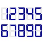 Numeral Para Velas Optimist Azul - Imagem 2