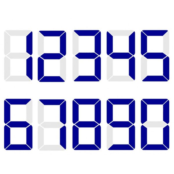 Numeral Para Velas Optimist Azul - Imagem 2