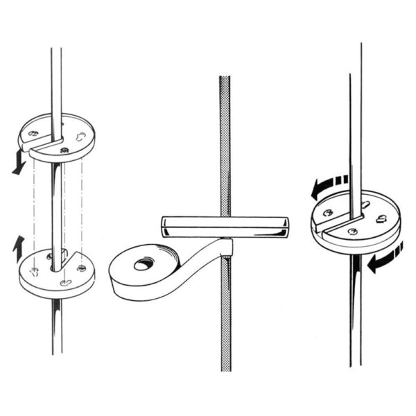 Protetor de Vela Disco Estai ou Guarda Mancebo - Imagem 3
