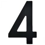 Numeral para Velas Optimist IODA Preto Número Quatro