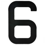 Numeral para Velas Optimist IODA Preto Número Seis