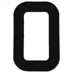 Numeral para Velas Optimist IODA Preto Número Zero