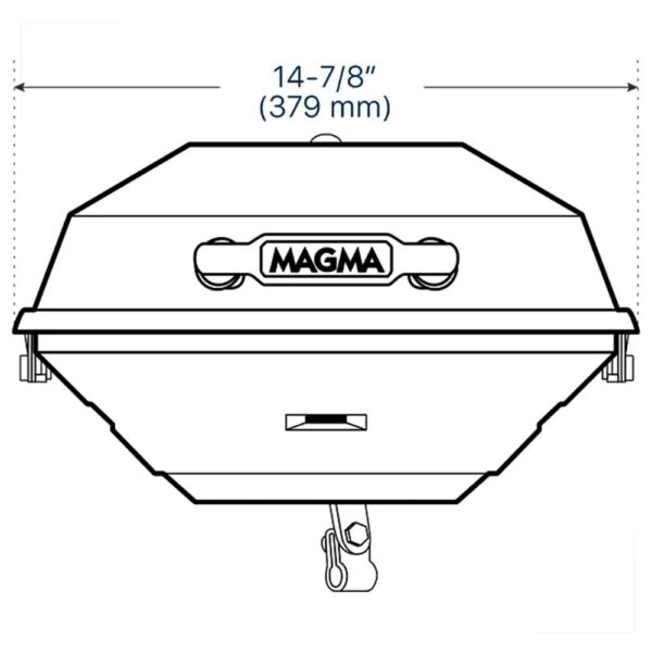 Churrasqueira Náutica Carvão Original Size 38,1cm Magma - Imagem 5