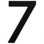 Numeral para Velas Optimist IODA Preto Número Sete