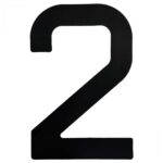 Numeral para Velas Optimist IODA Preto Número Dois