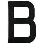 Numeral para Velas Optimist IODA Preto Letra B